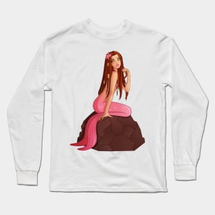 Pink Mermaid Long Sleeve T-Shirt